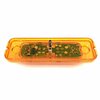 Truck-Lite Signal-Stat, Led, Yellow Rectangular, 4 Diode, Marker Clearance Light, P2, 19 Series Male Pin 1960A-3